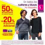 Rebajas Suburbia Gran Venta de Liquidación 2019 de 50% de descuento + 20% adicional en suéteres y blusas