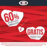 Promoción Óptica Americana mes del amor y la amistad: 60% en segundo armazón o lentes de sol gratis