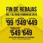Fin de rebajas Studio F febrero 2019: Productos desde $99 pesos