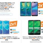 Promociones AT&T de 2x1 y 2x1½ en celulares Huawei, iPhone y Motorola