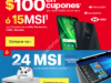 Promoción Best Buy de $100 en cupones por cada $1,000 de compra o 15 MSI hoy 21 de febrero