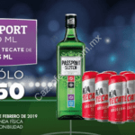 Promoción Bodegas Alianza de whisky Passport Scotch + 7 cervezas Tecate 473ml por $150