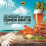 Promoción apertura Buffalo Wild Wings Marina Puerto Cancún: Primeros 20 comen gratis y se llevan una playera de regalo