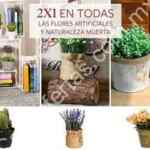 En Home Store 2x1 en flores artificiales y naturaleza muerta