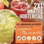 Martes de hooteritas y de alitas en Hooters: Alitas ilimitadas desde $213 y 2x1 en hooteritas