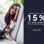 En Julio recibe un cupón de 15% de descuento para tu próxima compra