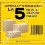 En Office Max 5x4 en cajas de cartón durante todo febrero