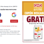 Cupón Oxxo de bebida Bit Tajín Mango, Piña o Naranja 233 ml GRATIS