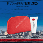 Promoción de San Valentín Sears y Kenzo: cosmetiquera y crema de regalo en la compra del perfume Flower