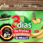 Ofertas S-Mart 3 Días de Frutas y Verduras del 26 al 28 de febrero