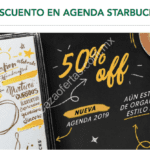 Cupón Starbucks de 50% de descuento en Agenda 2019