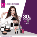 En Suburbia 30% de descuento en cosméticos hasta hoy 14 de febrero