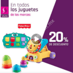 En Suburbia 20% de descuento en juguetes Fisher-Price, Chicco y Playskool