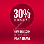 En Woolworth 30% de descuento en corsetería para damas