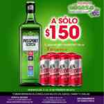 Promoción Bodegas Alianza: whisky Passport Scotch + 7 cervezas Tecate 473 ml por $150