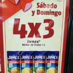 En Oxxo 4x3 en néctares Jumex los sábados y domingos de febrero