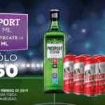 Promoción Bodegas Alianza Super Bowl: Whisky Passport de 750ml+ 7 cervezas Tecate de 473 ml a $150 pesos