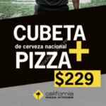 Promoción California Pizza Kitchen Super Bowl 2019: Cubeta de cerveza + pizza a elegir por $229