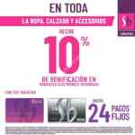 Promoción tarjeta Suburbia: 10% en bonificación en monedero en ropa, calzado y accesorios este fin de semana