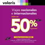 Promoción Volaris de hasta 50% de descuento en vuelos nacionales e internacionales solo hoy 7 de marzo