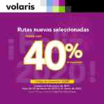 Promoción Volaris de hasta 40% de descuento en nuevas rutas aéreas
