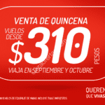 Venta de Quincena Viva Aerobus: vuelos sencillos desde $310 pesos
