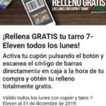 Cupón 7-Eleven relleno de café Gratis todos los lunes de 2019