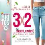 Promoción de primavera Britos Jeans: 3x2 en shorts, capris y pantalones de colores