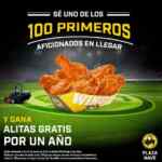 Promoción Buffalo Wild Wings Apodaca: 1 año de alitas Gratis para los primeros 100 en llegar