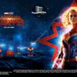 Combos Cinépolis Capitana Marvel con cantimplora, gorra, cubeta metálica y más