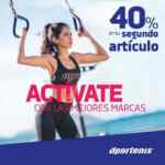 En Dportenis 40% de descuento en el segundo artículo en tiendas y online