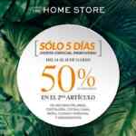 Venta Especial de Primavera The Home Store del 14 al 18 de marzo: 2do a mitad de precio en decoración, cocina, mesa, cama y más