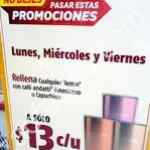 Promoción Oxxo Andatti de relleno de termo a $13 los lunes, miércoles y viernes