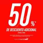 Promoción Puma de 50% de descuento en toda la tienda