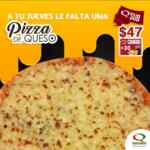 En Quiznos Pizza de queso a sólo $47 los jueves