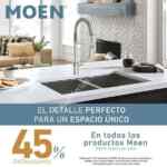En Recubre 45% de descuento en toda la línea Moen durante marzo