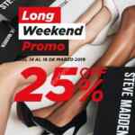 En Steve Madden 25% de descuento este fin de semana largo