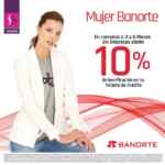 Promoción Suburbia Día de la Mujer: 10% de descuento pagando con Banorte