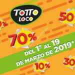 Promoción Totto Loco 2019: Hasta 70% de descuento