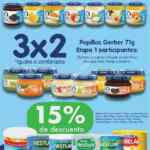 En Farmacias Farmapronto 3x2 y 4x3 en papillas Gerber etapa 1 y 2