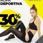 En Forever 21 30% de descuento en ropa deportiva