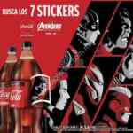 Promoción Coca Cola stickers de Avengers Endgame gratis