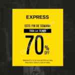 En Express 70% de descuento en tienda en línea y en Parque Delta y Parque Toreo hasta hoy 3 de marzo