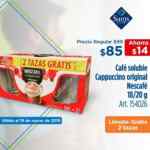 En Sams Club paquete de Nescafé Cappuccino + 2 tazas de regalo a sólo $85 pesos