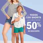 En Old Navy todos los shorts a mitad de precio hoy 18 de marzo