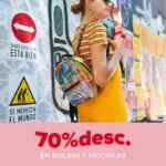 En Todomoda 70% de descuento en bolsas y mochilas seleccionadas