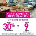 Venta Especial de Primavera Liverpool del 15 al 18 de Marzo 2019: Hasta 30% de descuento y hasta 9 msi