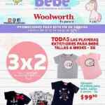 Promoción Woolworth mes del bebé: 3x2 en playeras y blusas