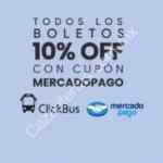En ClickBus 10% de descuento en boletos de autobús pagando con Mercado Pago