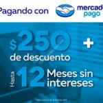 Cupón Elektra Mercado Pago de $250 de descuento + hasta 12 meses sin intereses